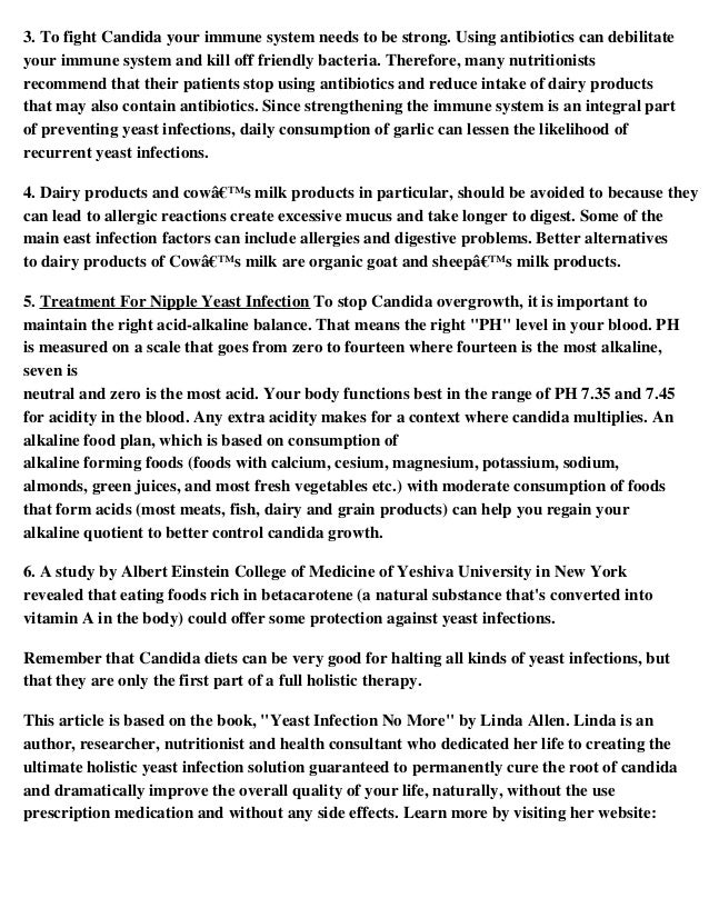 Treatment For Nipple Yeast Infection