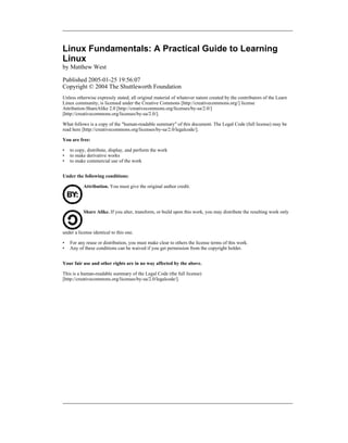Linux Coding Fundamental fundamentals of linux | PDF