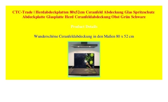 Herdabdeckplatten Set 2x30x52 cm Ceranfeld Abdeckung Glas Spritzschutz Abdeckplatte Glasplatte Herd Ceranfeldabdeckung Schwarz Gr/ün Paprika QTA