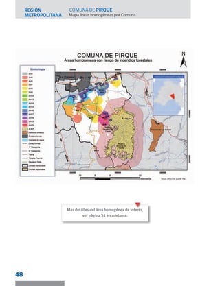 REGIÓN
METROPOLITANA Mapa áreas homogéneas por Comuna
48
COMUNA DE PIRQUE
Más detalles del área homogénea de interés,
ver página 51 en adelante.
 