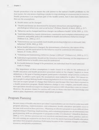 Planning, Implementing & Evaluating Health Promotion Programs: A Primer ...