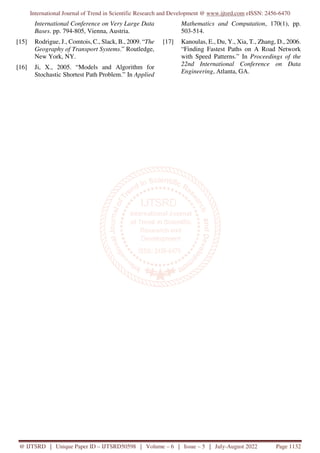 Intelligent Traffic Management System using Shortest Path | PDF