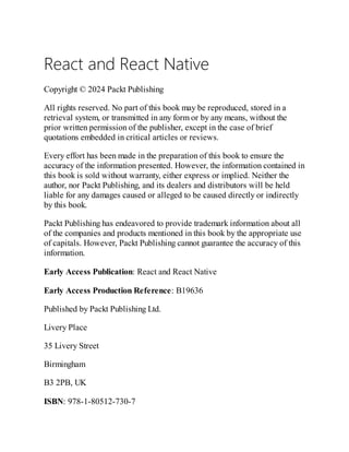 React and React Native - Fifth Edition Mikhail Sakhniuk | PDF