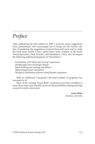 Process Engineering and Design Using Visual Basic 2nd Edition Datta | PDF