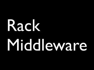 Rack
Middleware
 