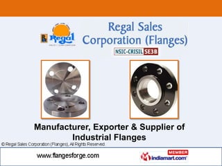 Manufacturer, Exporter & Supplier of  Industrial Flanges  