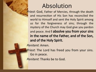 Comprehensive Guide to the Sacrament of Penance and Reconciliation in ...