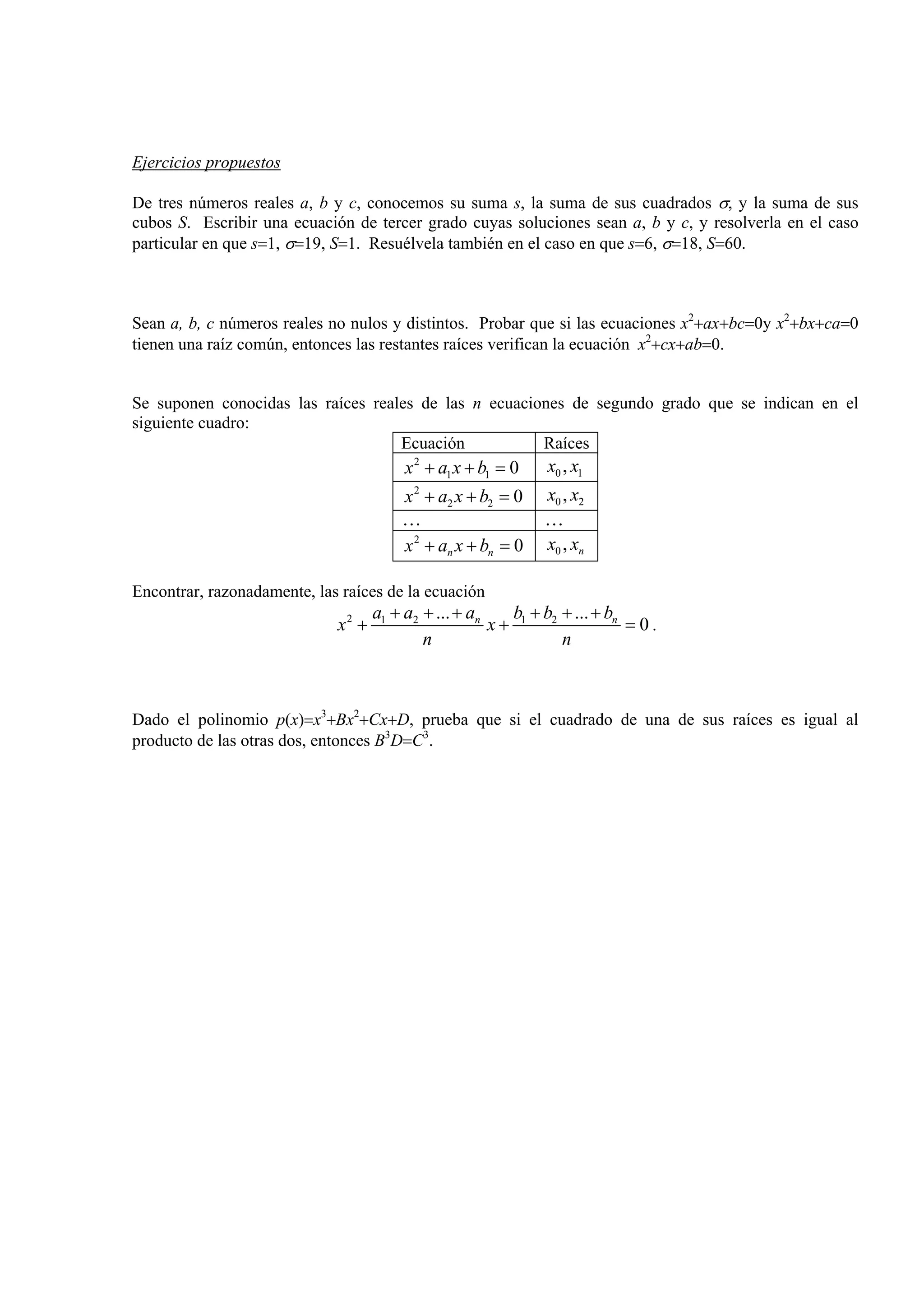 137722 1 polinomios-y-relaciones-de-cardano-vieta- ing. JAVE | PDF