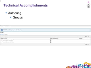 2
3




    Technical Accomplishments

      Authoring
         Groups
 