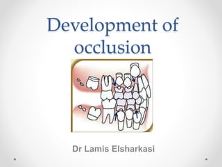 Development of
occlusion
Dr Lamis Elsharkasi
 