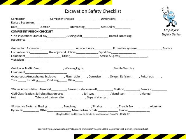 Excavation Safety Training Module 1