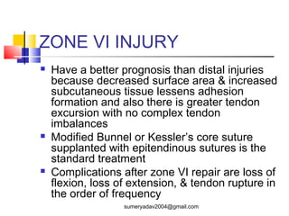 extensor tendons injury and deformity | PPT