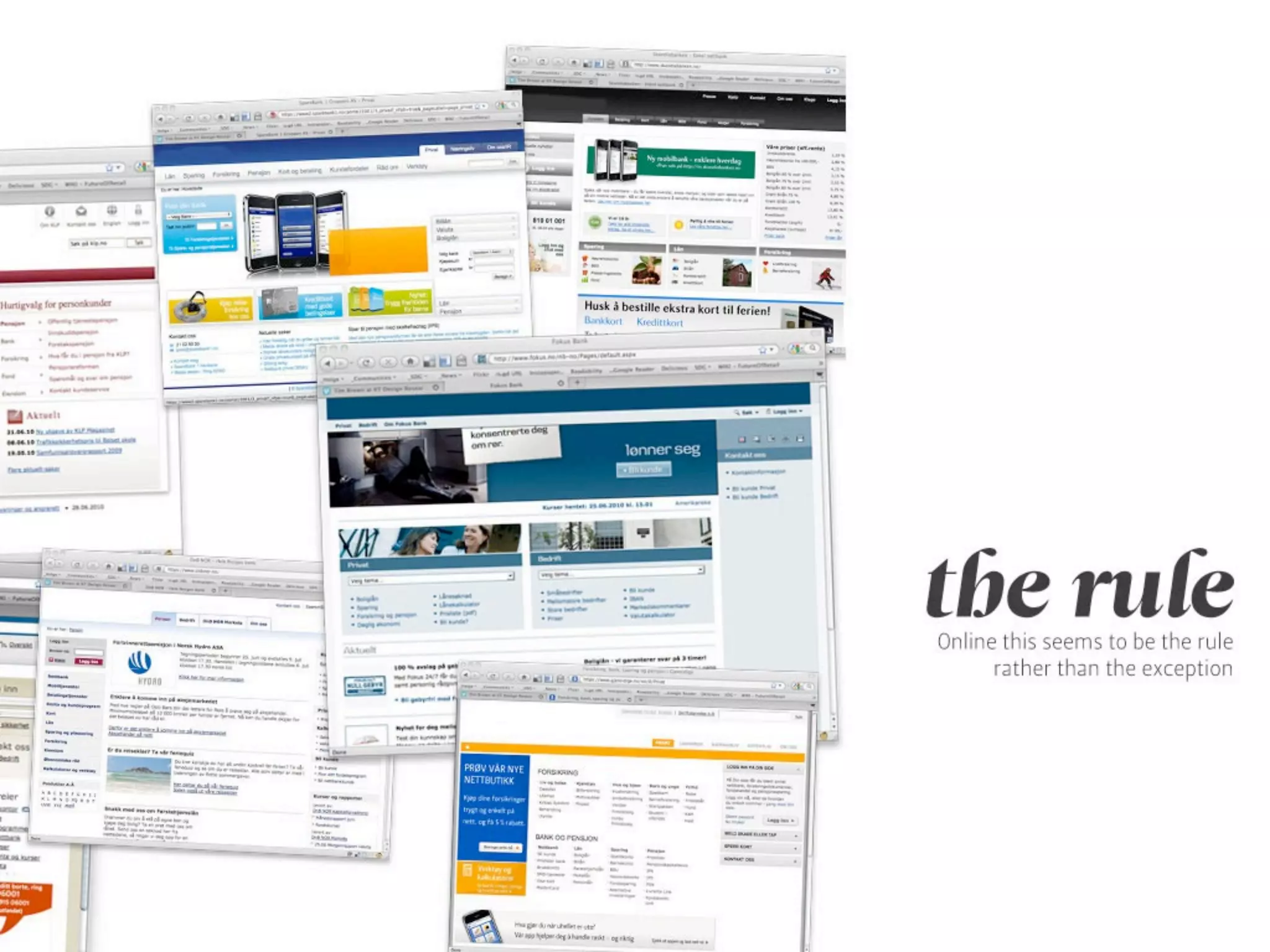 Outside - the future is not in front of us...