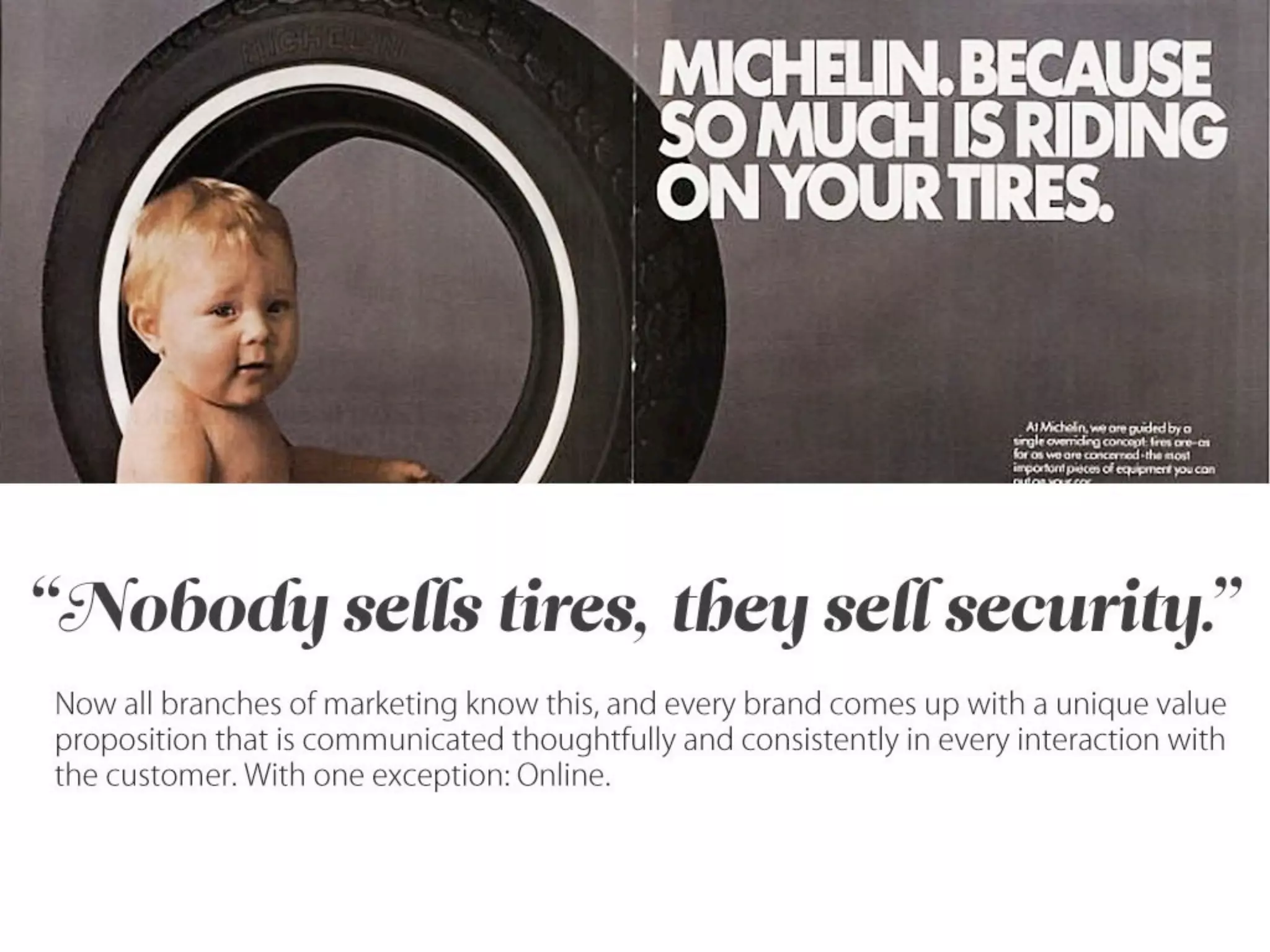 Outside - the future is not in front of us...