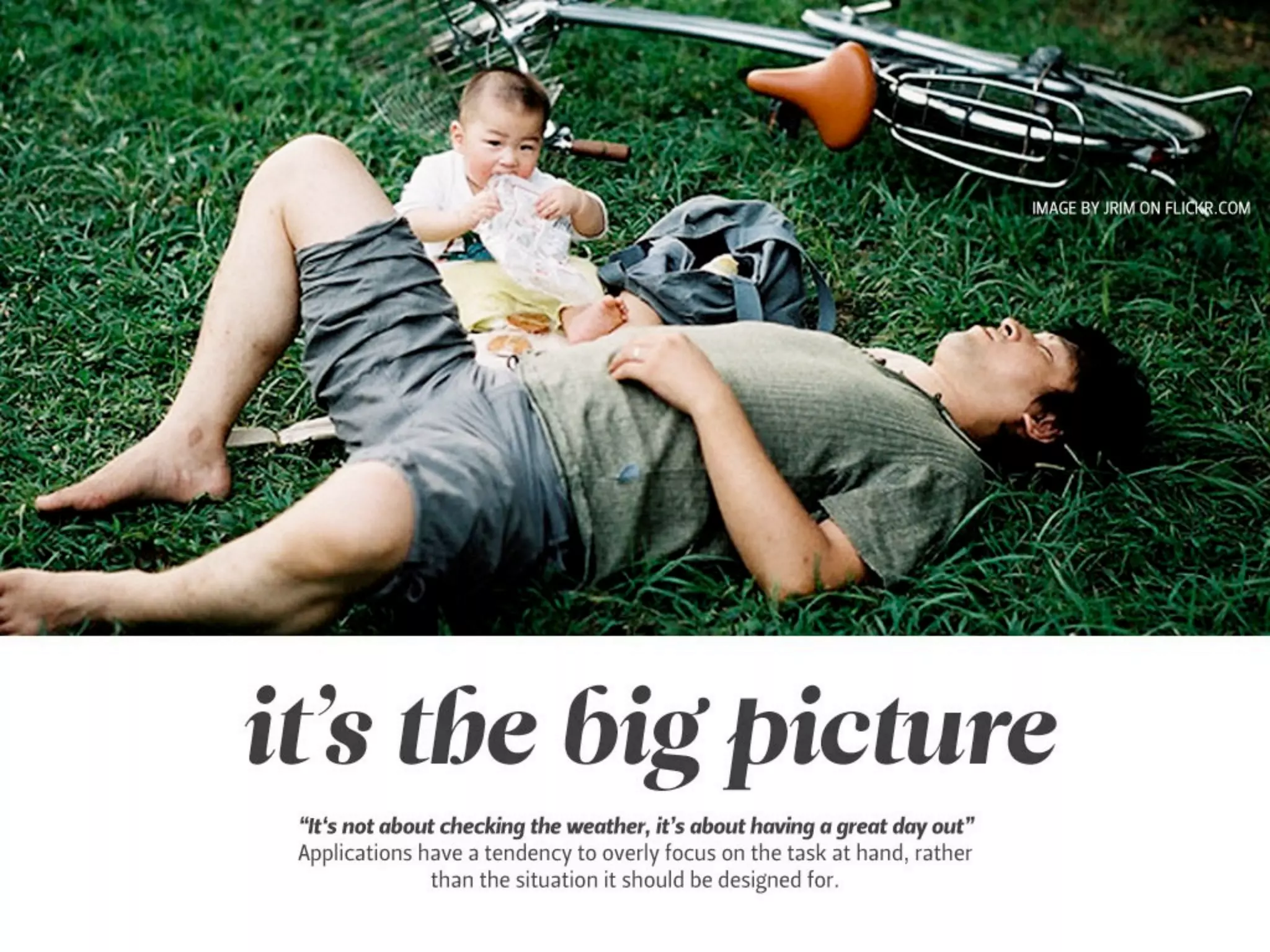 Outside - the future is not in front of us...