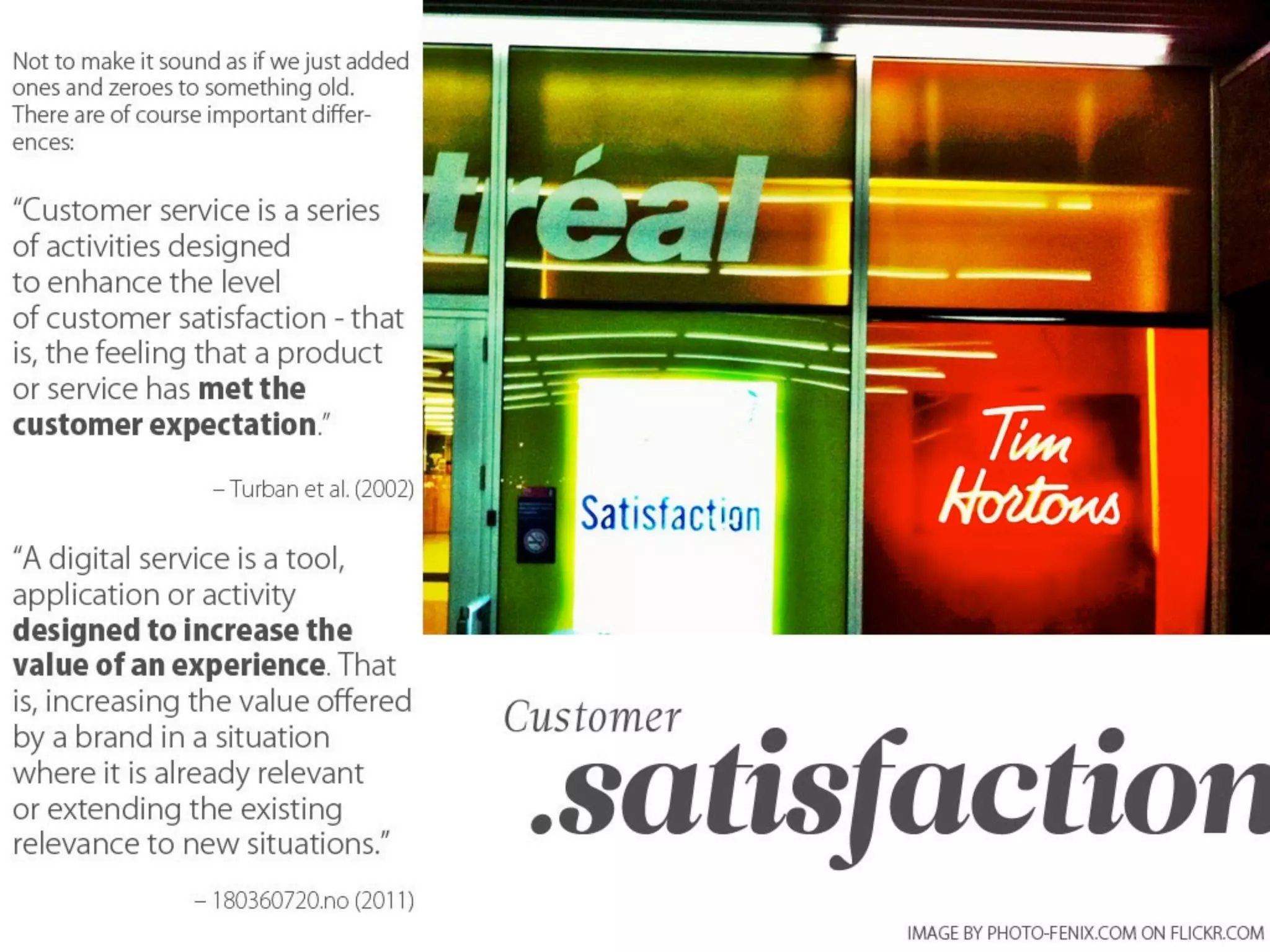 Outside - the future is not in front of us...