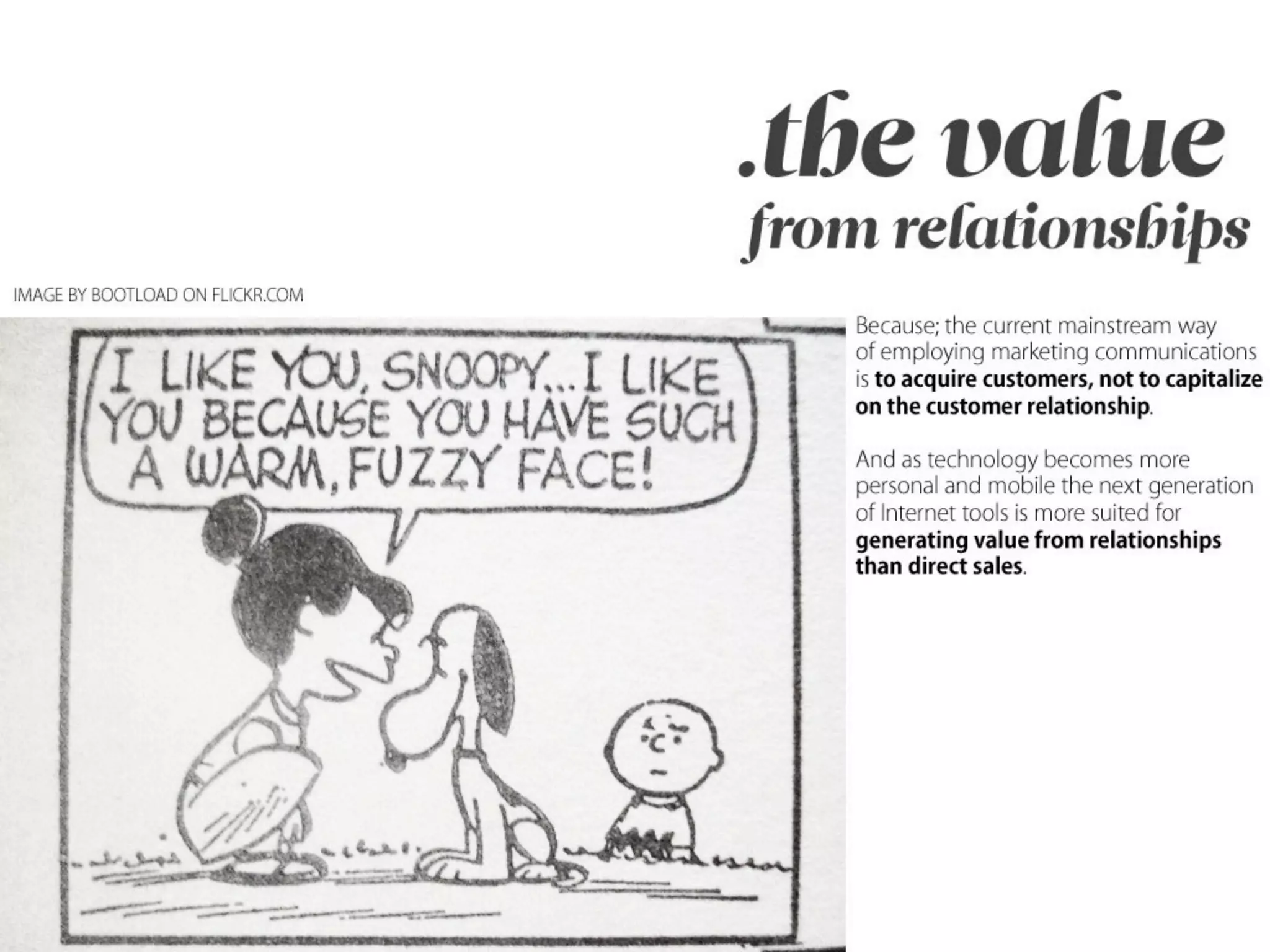 Outside - the future is not in front of us...