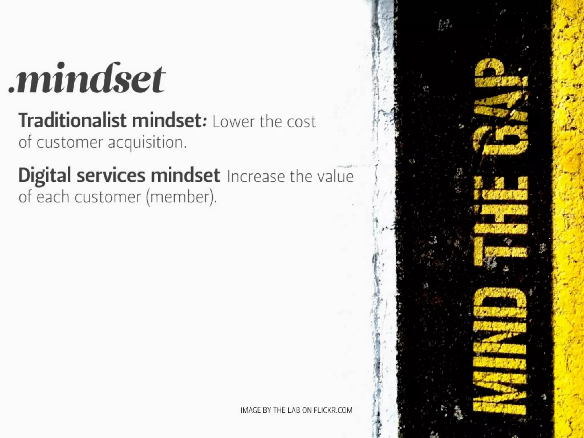 Outside - the future is not in front of us...