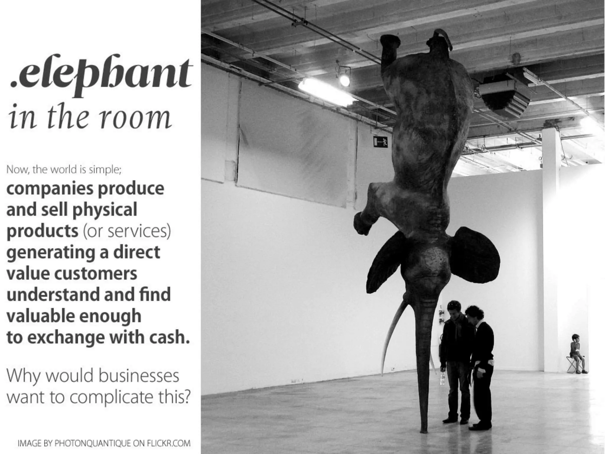 Outside - the future is not in front of us...