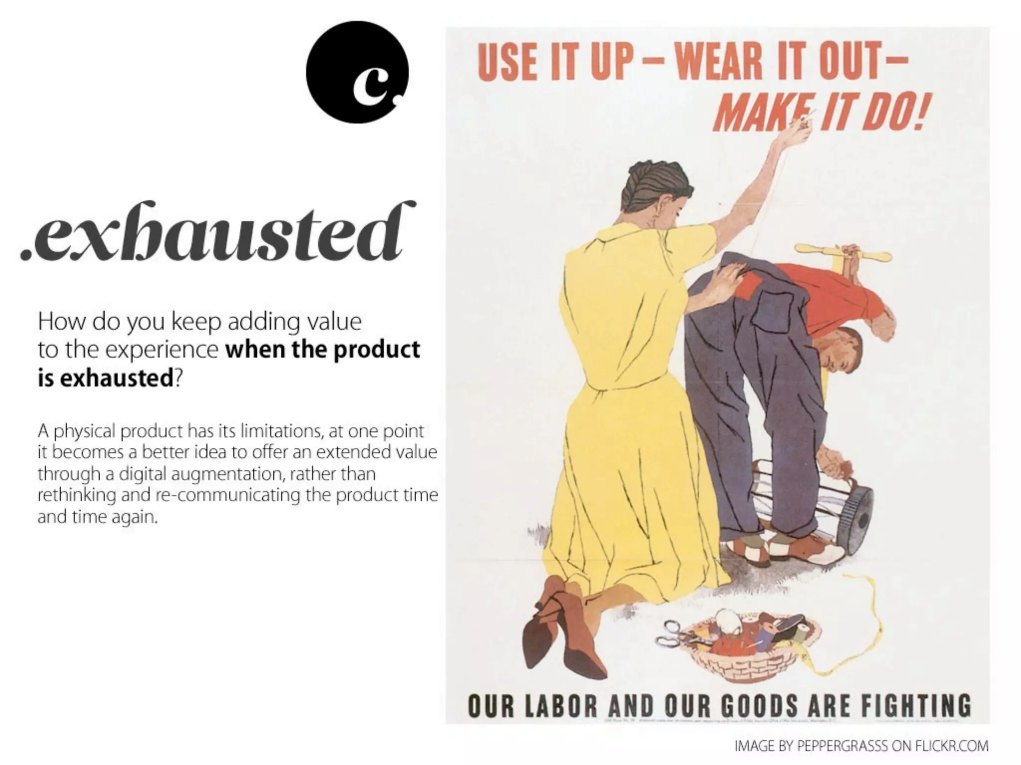 Outside - the future is not in front of us...