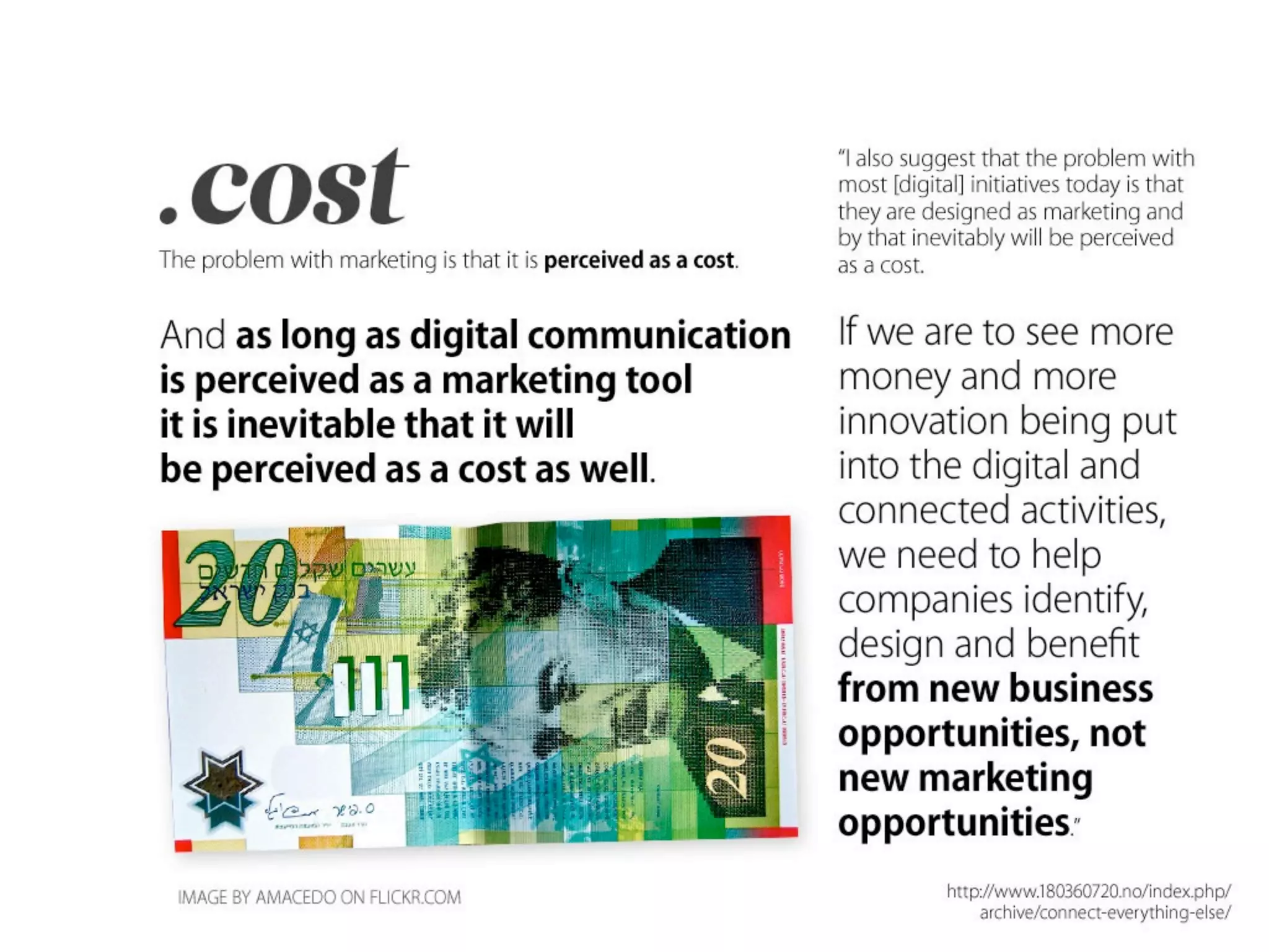 Outside - the future is not in front of us...