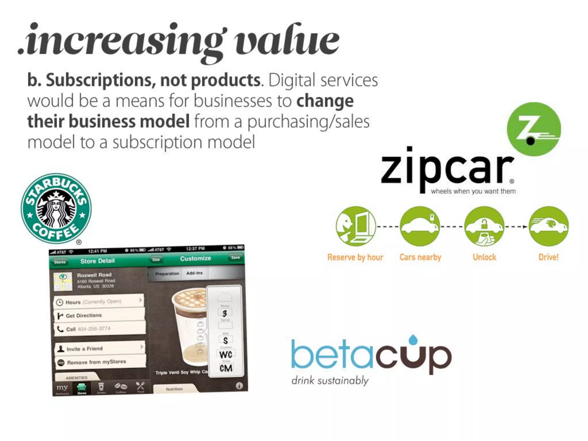 Outside - the future is not in front of us...