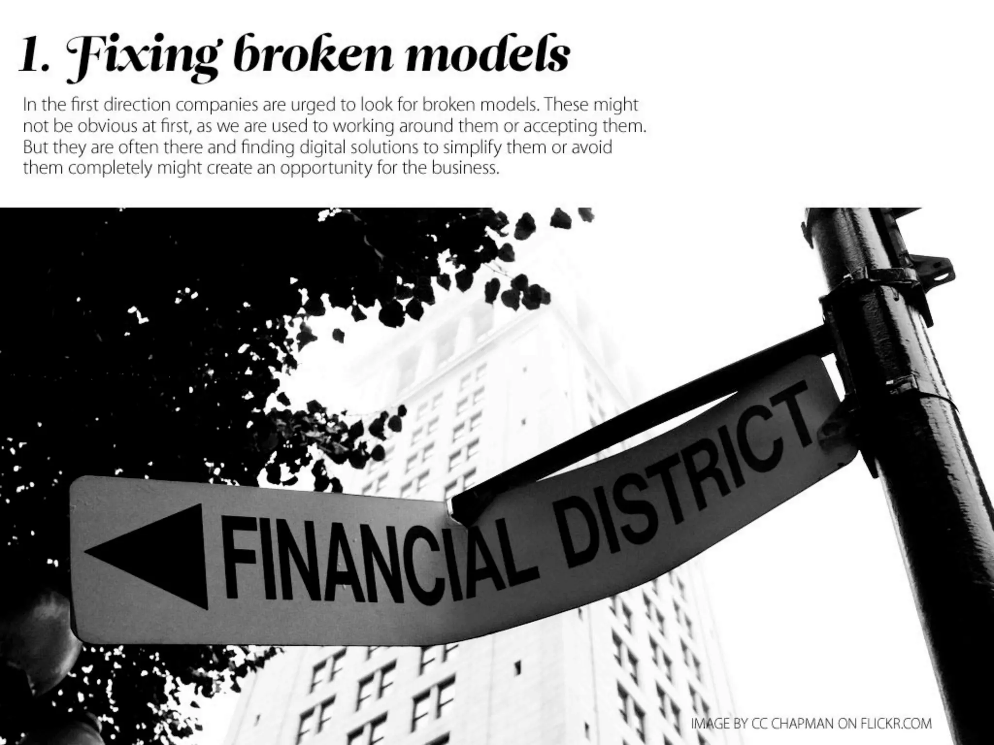 Outside - the future is not in front of us...