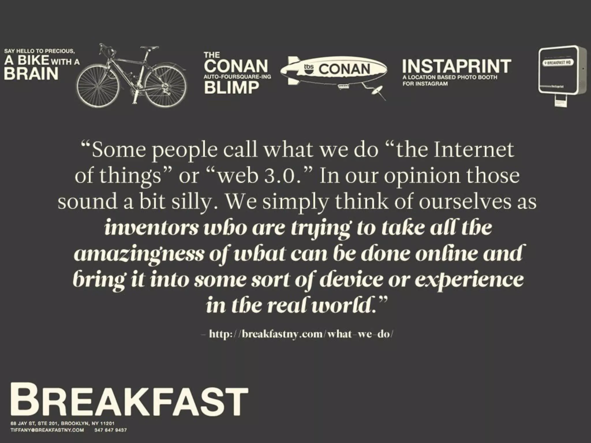 Outside - the future is not in front of us...