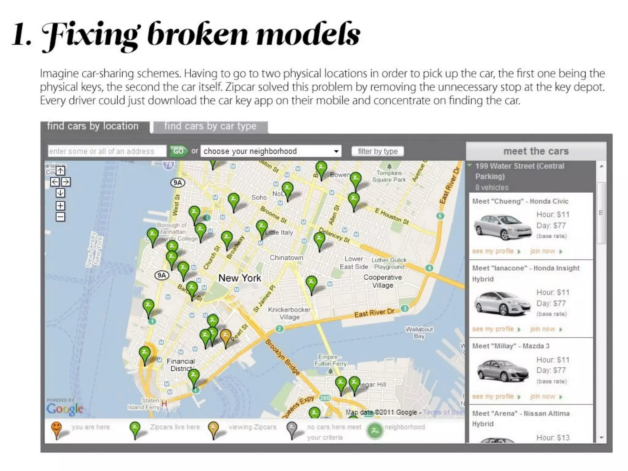 Outside - the future is not in front of us...