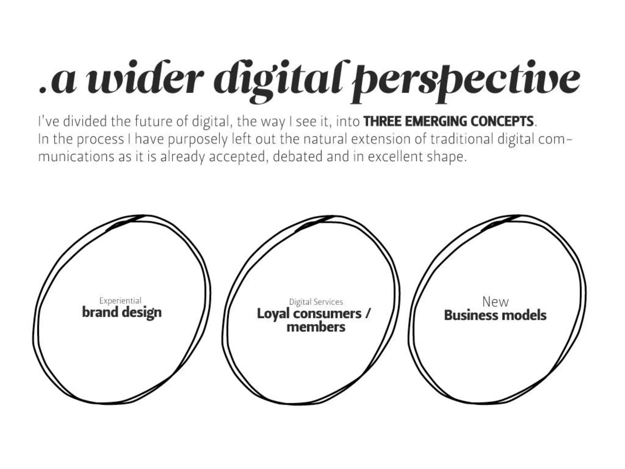 Outside - the future is not in front of us...