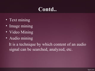 Mining Multimedia Example Multimedia Data Mining using Deep Learning | PPT