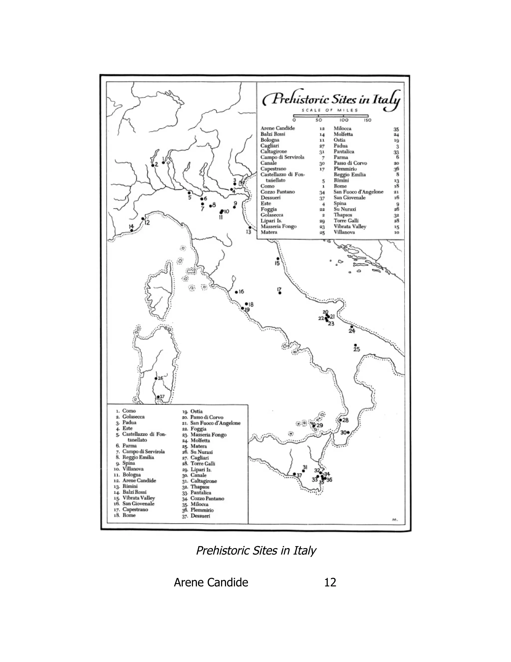 Prehistoric Sites in Italy
Arene Candide 12
 
