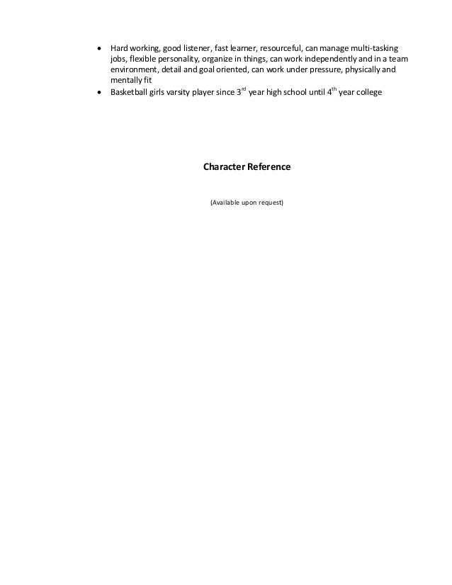 resume