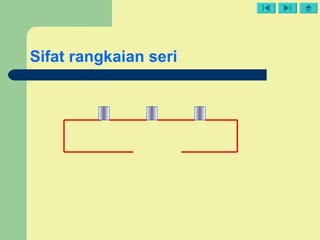 Sifat rangkaian seri
 