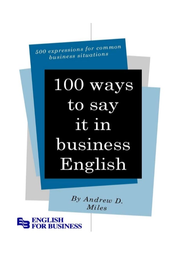 Эндрю на английском. Business English pdf. 100 Ways.