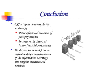 STRATEGIC MANAGEMENT IN BALANCE SCORE CARD | PPT
