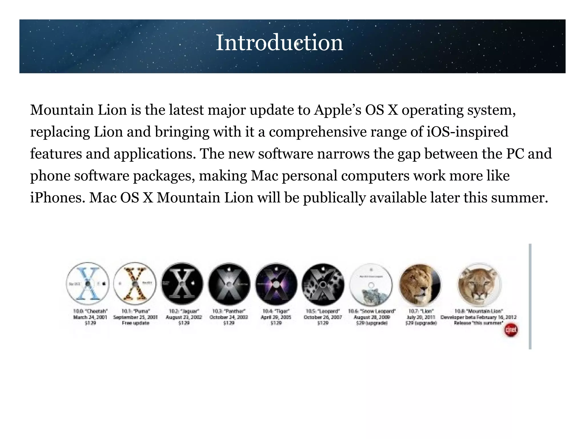 os x 10.8 mountain lion