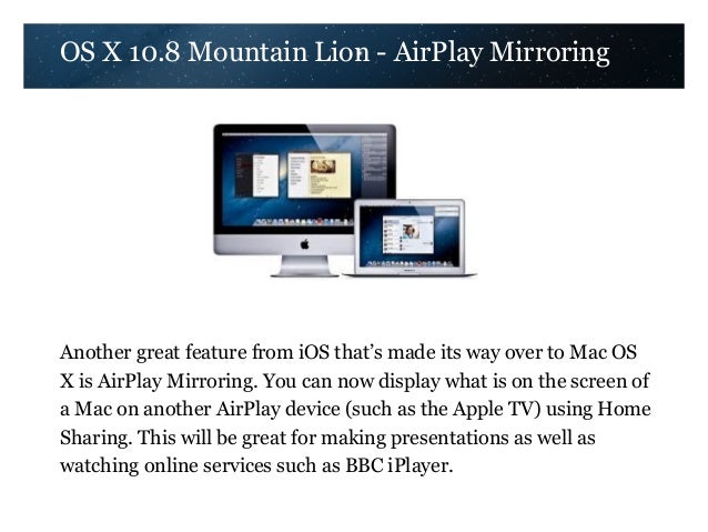 airplay mac os mountain lion airplay mac os mountain lion