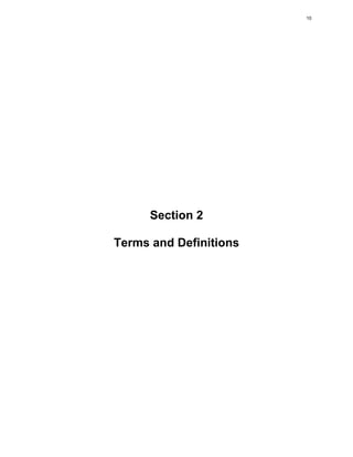 Section 2
Terms and Definitions
10
 
