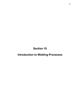 Section 10
Introduction to Welding Processes
140
 