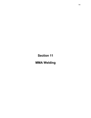 Section 11
MMA Welding
148
 