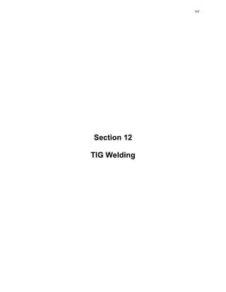 Section 12
TIG Welding
157
 