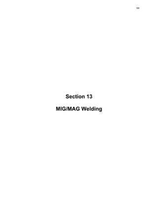 Section 13
MIG/MAG Welding
166
 