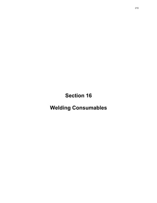 Section 16
Welding Consumables
210
 