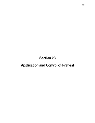 Section 23
Application and Control of Preheat
303
 