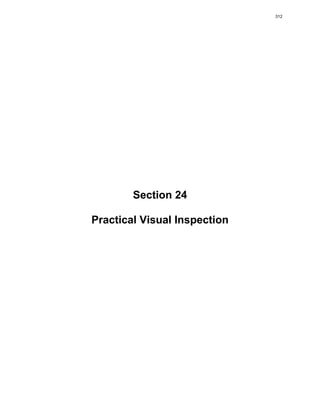 Section 24
Practical Visual Inspection
312
 