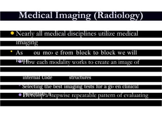 Introduction to Medical Imaging for beginners | PPTX