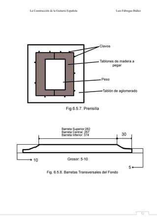 La Construcción de la Guitarra Española Luis Fábregas Ibáñez
52
 