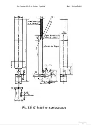 La Construcción de la Guitarra Española Luis Fábregas Ibáñez
57
 