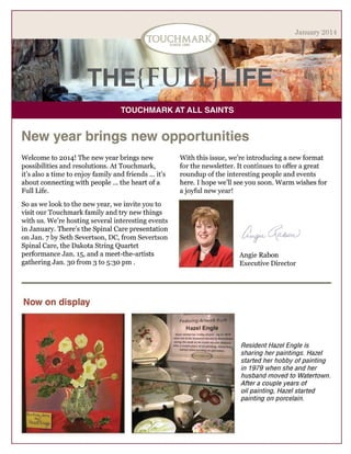 Touchmark at All Saints - January 2014 Newsletter